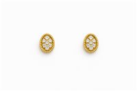 Pendientes Promesse Mujer in Oro amarillo Diamante ORPOVALE